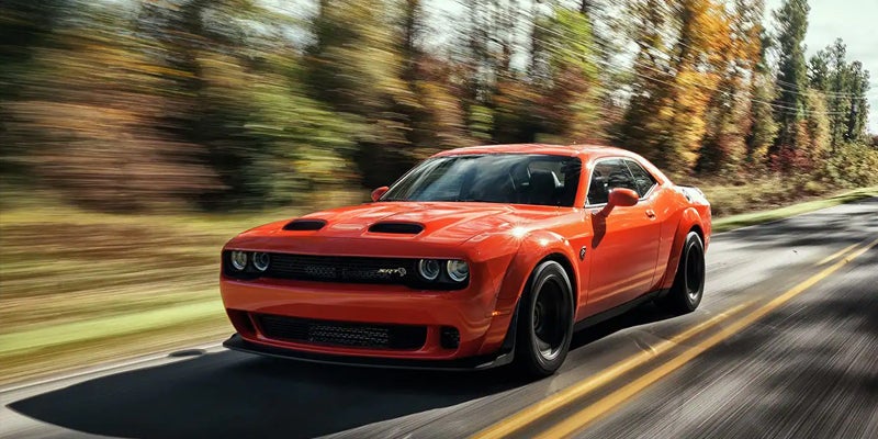 2023 Dodge Challenger with repaired transmission driving down road