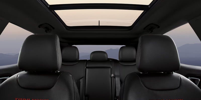 Jeep Compass rear seats interior