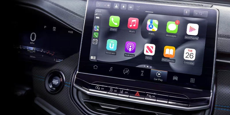 Jeep Compass infotainment screen