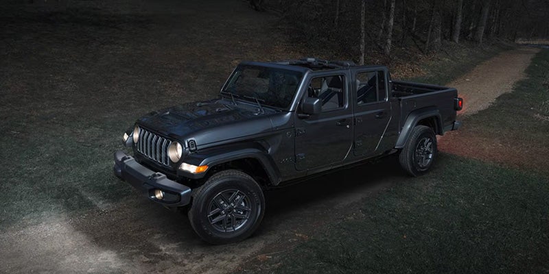 Black Jeep Gladiator night drive