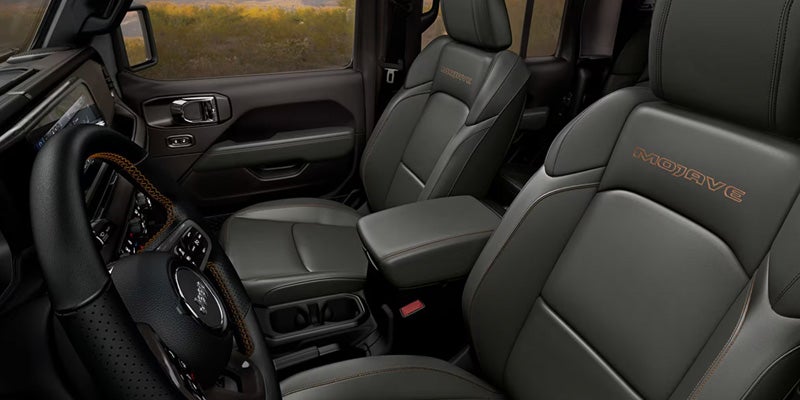 Jeep Gladiator front seats interior