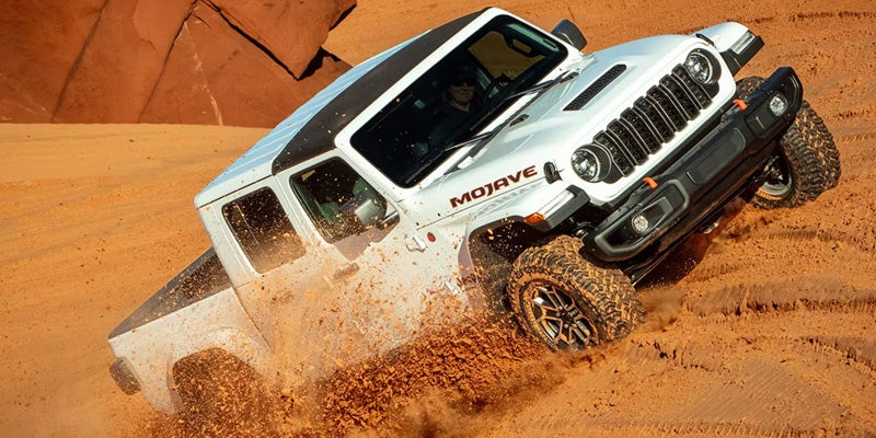 Jeep Gladiator rock crawling action