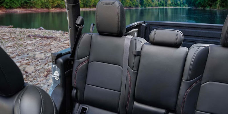 Jeep Gladiator rear seats interior