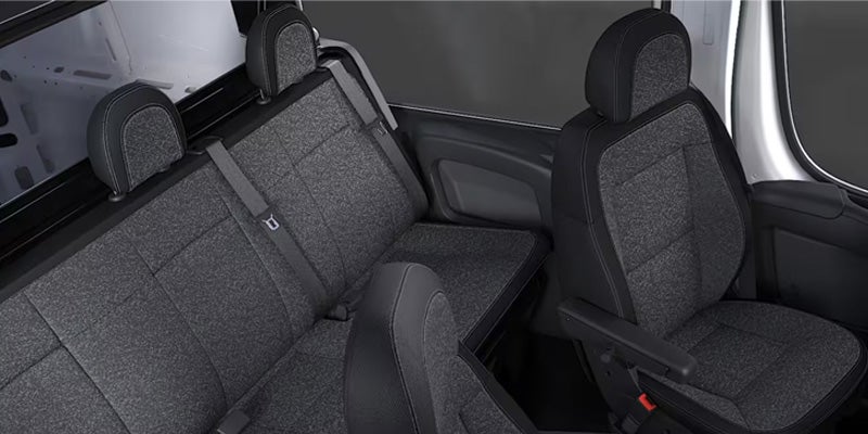 RAM ProMaster front seats interior
