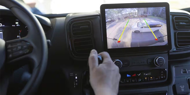 RAM ProMaster reverse camera display