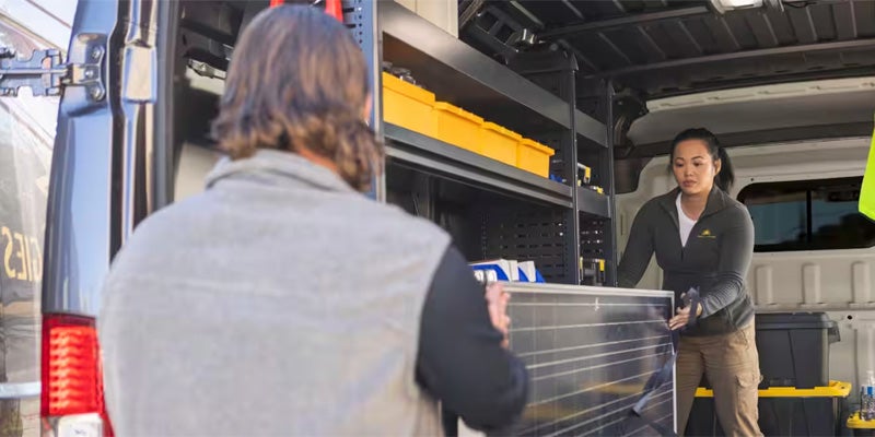 RAM ProMaster loading delivery scene